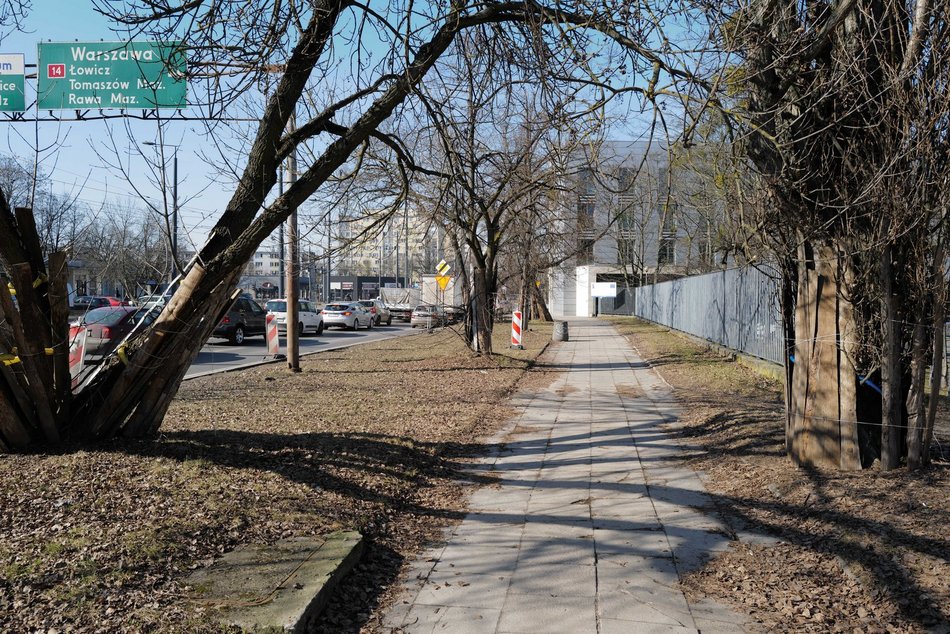 Łódź. Ulica Dąbrowskiego