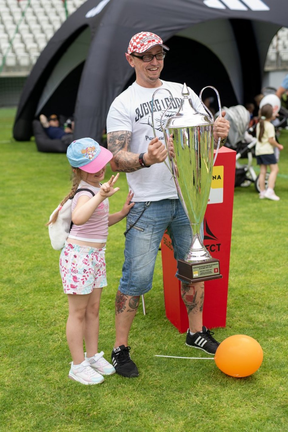 Piknik sportowy na stadionie ŁKS