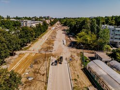 Remontowana ulica Wojska Polskiego w Łodzi