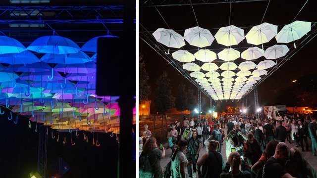Light Move Festival 2023. Kolorowe parasolki jednym z hitów imprezy! [ZDJĘCIA]