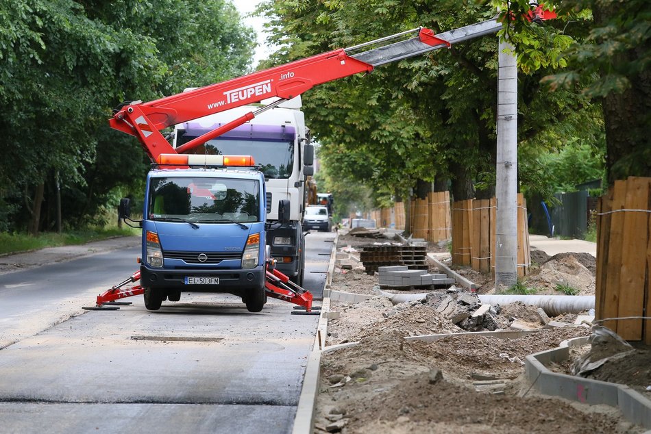 Ulica Krakowska w remoncie