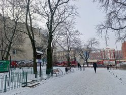 Łódź. Pożar kamienicy przy Kościuszki 22 w Łodzi. Trwa akcja straży pożarnej