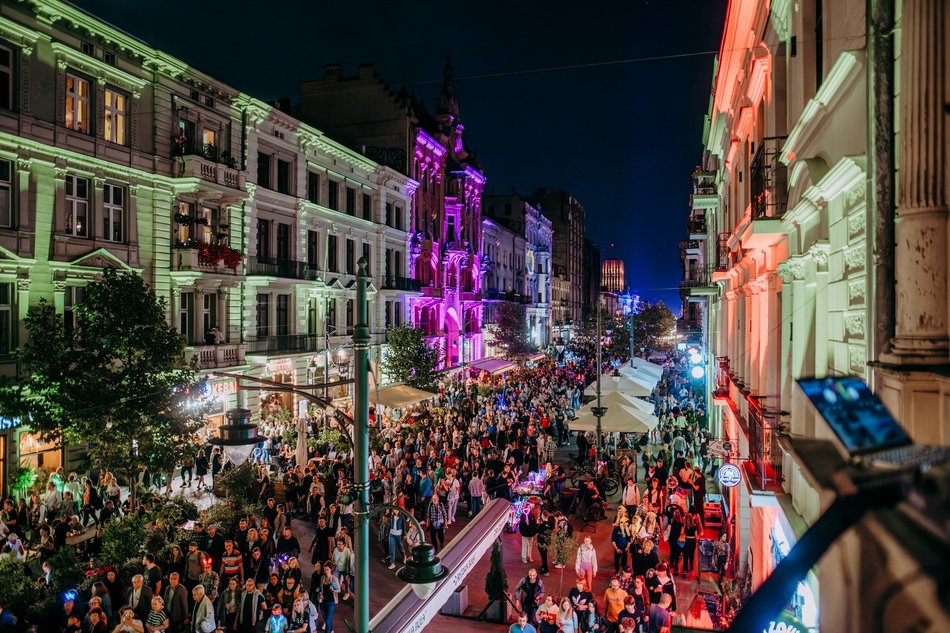 festiwal światła w Łodzi