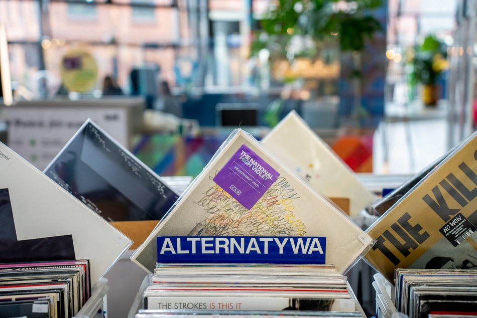 Łódź. Giełda winyli w Manufakturze