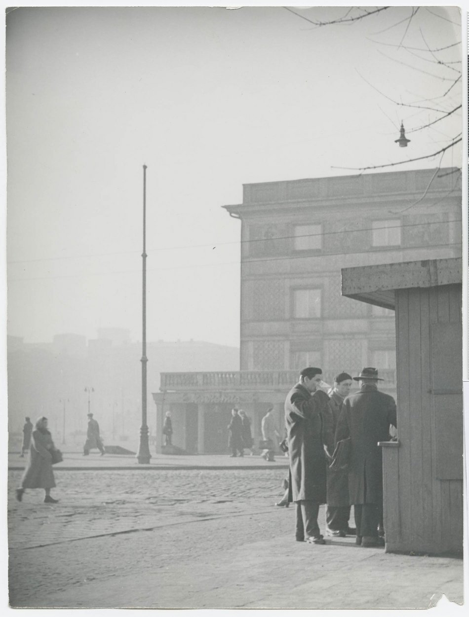 Fotografia przedstawiająca fragment Starego Miasta przy ulicy Nowomiejskiej