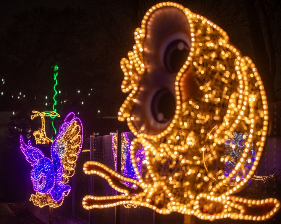 Park Miliona Świateł w Łodzi dzień przed otwarciem