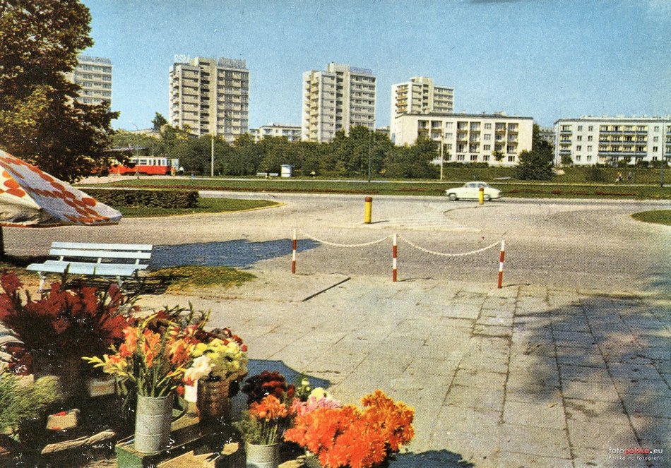 Ulica Wojska Polskiego przy ul. Strykowskiej (al. Palki) - lata 1970-1971