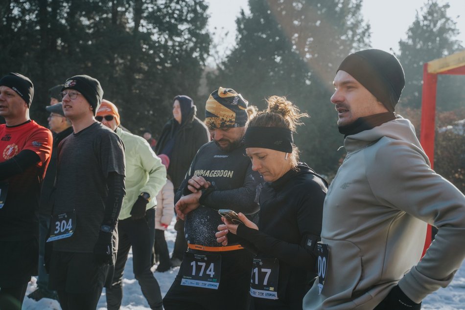 Botaniczna Piątka w Ogrodzie Botanicznym w Łodzi. Galeria z mroźnego biegu