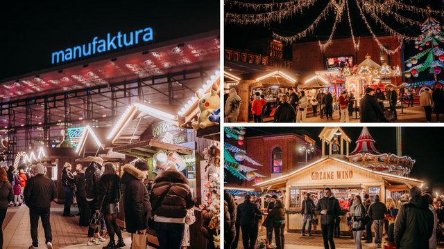 Jarmark w Manufakturze w Łodzi tętni życiem. Tam poczujesz świąteczną atmosferę! [ZDJĘCIA]