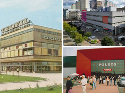 Łódź. Pierwsze domy i centra handlowe w Łodzi. Każdego dnia ściągały tłumy Łodzian!