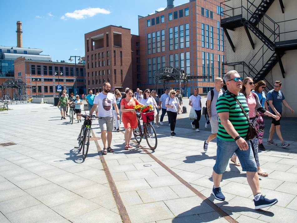 Spacer w EC1 Łódź