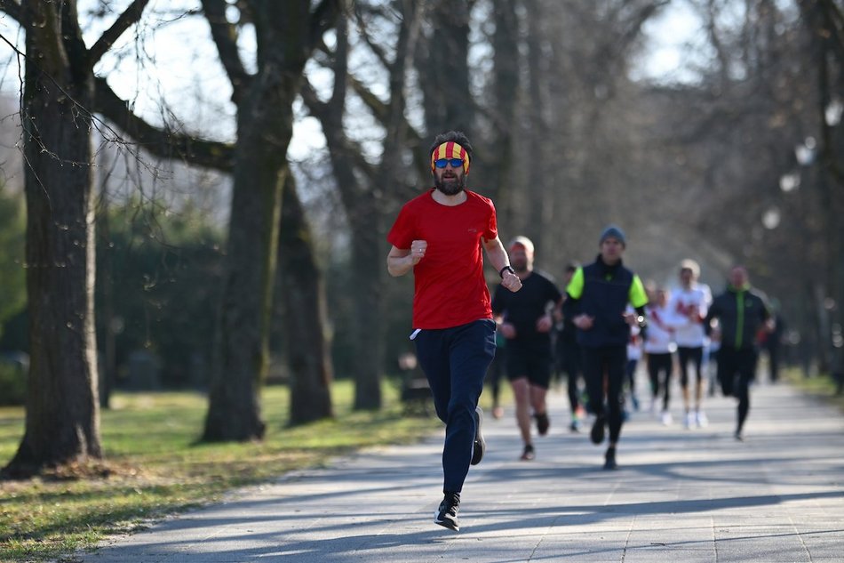 Łódź. Wielkanocny Parkrun w Parku Poniatowskiego