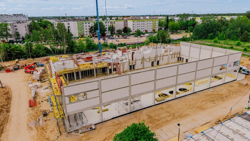 Aquapark Widzew w Łodzi. Zdjęcia z budowy