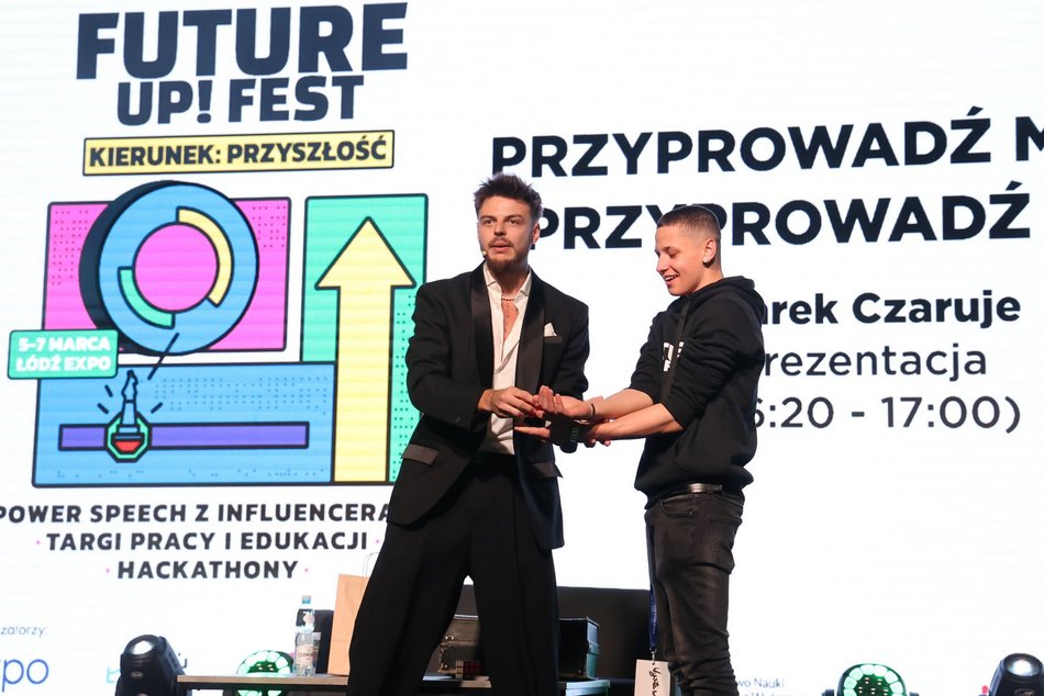 Łódź. Trzeci dzień Future Up! Fest w Łodzi. Byli Maciej Musiał, Kacper Błoński i Czarek Czaruje