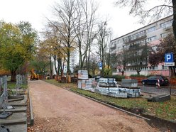 Łódź. Remont Łanowej w Łodzi. Część nowej nawierzchni już ułożona