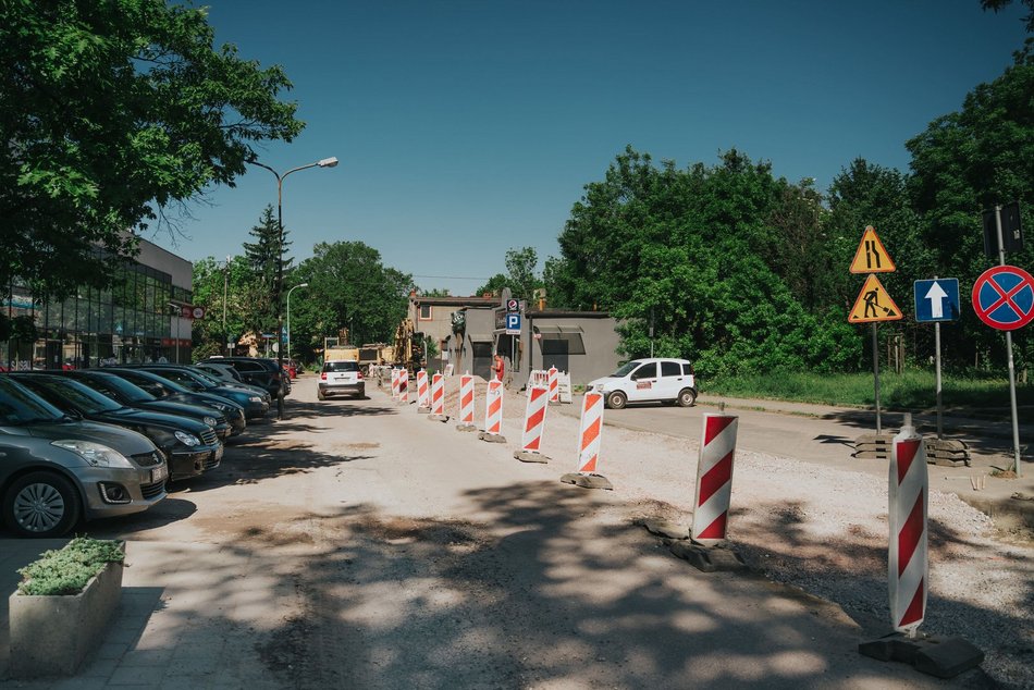 Łódź. Remont ul. Szklanej w Łodzi