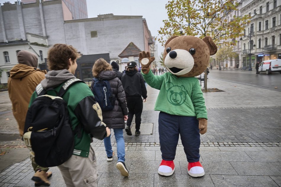 Miś Uszatek na Piotrkowskiej