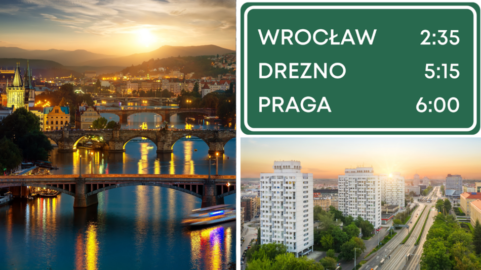 Panorama Pragi, sedesowce we Wrocławiu
