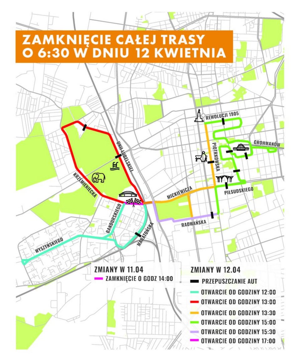 Łódź. DOZ Maraton 2026. Zmiany w organizacji ruchu i MPK Łódź