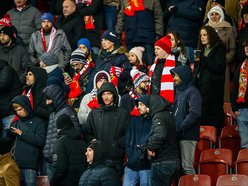 Łódź. Kibice na meczu Widzewa Łódź z Koroną Kielce