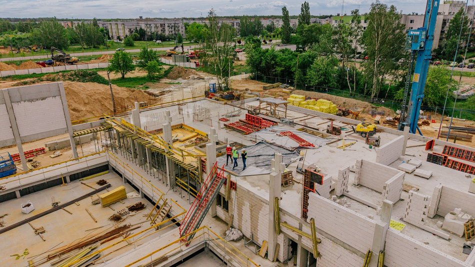 Aquapark Widzew w Łodzi. Zdjęcia z budowy