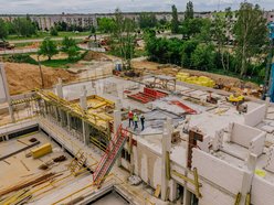 Aquapark Widzew w Łodzi. Zdjęcia z budowy