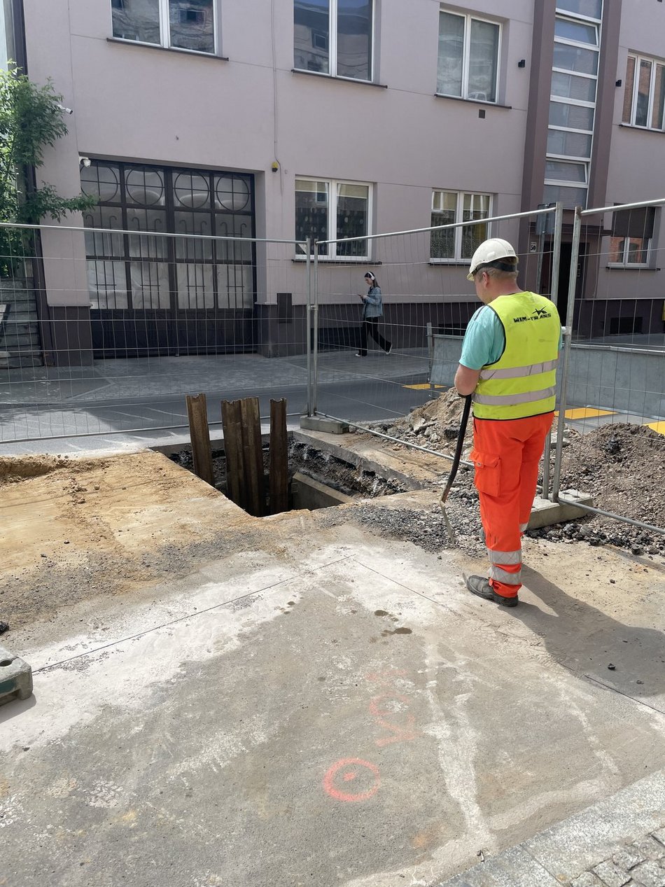 Start prac na ulicy Lipowej w Łodzi