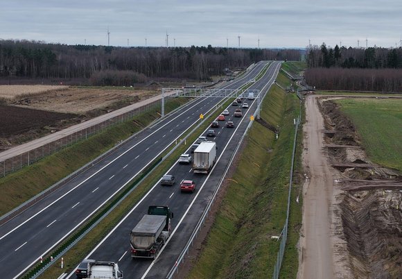 Łódź. Droga ekspresowa