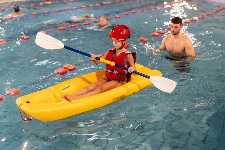 Łódź. Nauka kajakarstwa