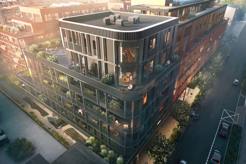 Łódź. Nowe mieszkania na Polesiu w Łodzi - wizualizacja