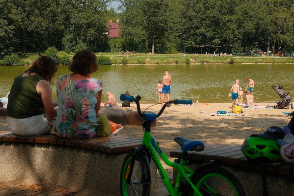 Łódź. Arturówek w pełnym słońcu. Idealny czas na plażowanie!