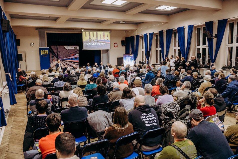 Łódź. KDP. Pierwsze spotkanie wykonawcy z mieszkańcami odbyło się na Karolewie