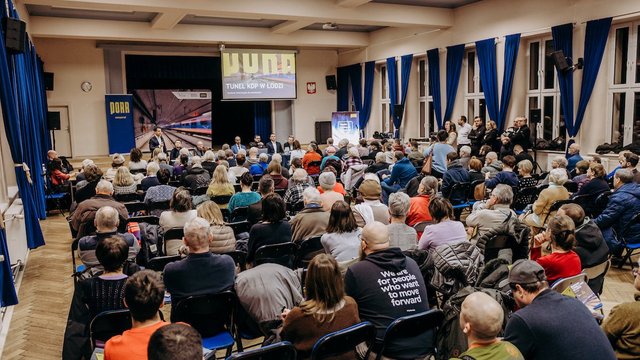 Kolej Dużych Prędkości w Łodzi. Pierwsze spotkanie wykonawcy z mieszkańcami odbyło się na Karolewie