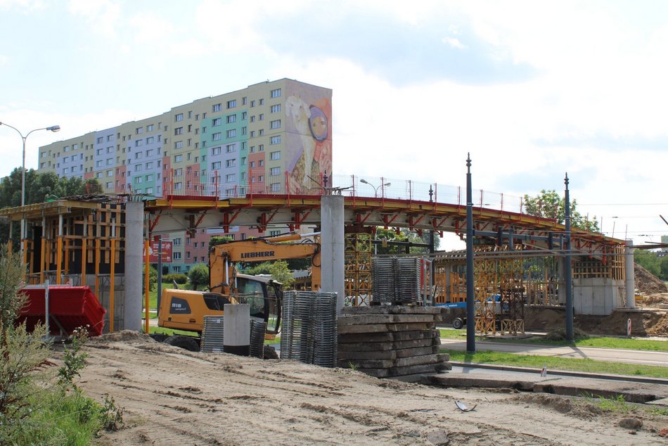 Łódź. Budowa kładek na Wyszyńskiego