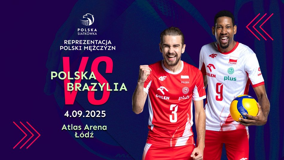 Wielki siatkarski pojedynek w Atlas Arenie w Łodzi. Polska zagra z Brazylią!
