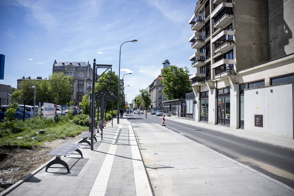 Remont Zamenhofa w Łodzi. Trwają ostatnie prace przed otwarciem ulicy