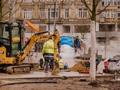 Plac Wolności w remoncie