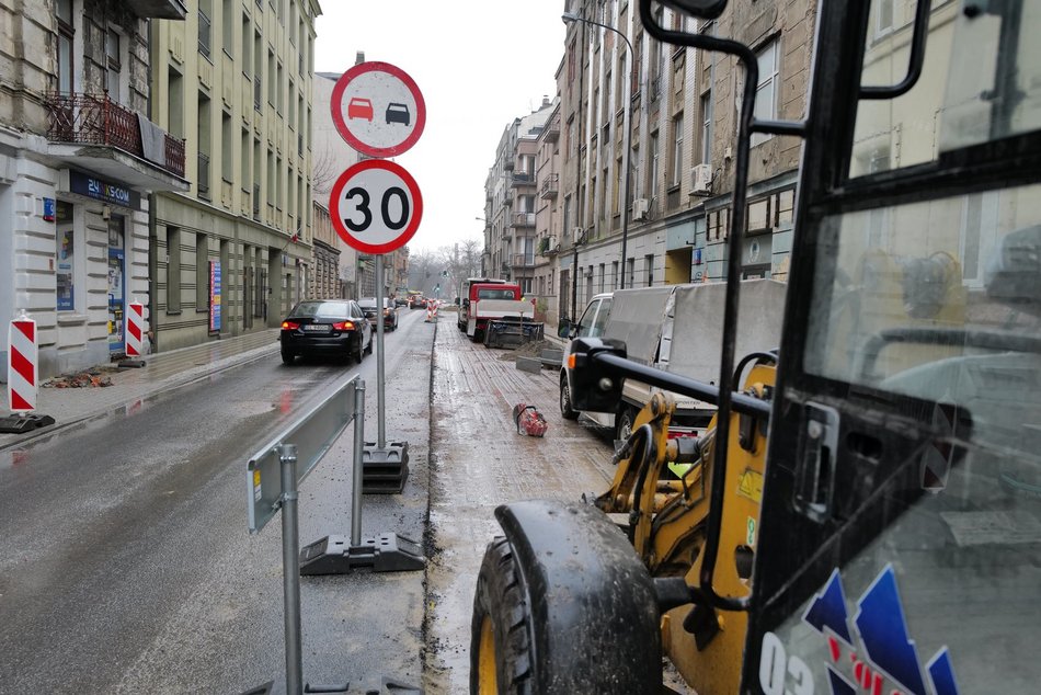 Łódź. Remont Radwańskiej