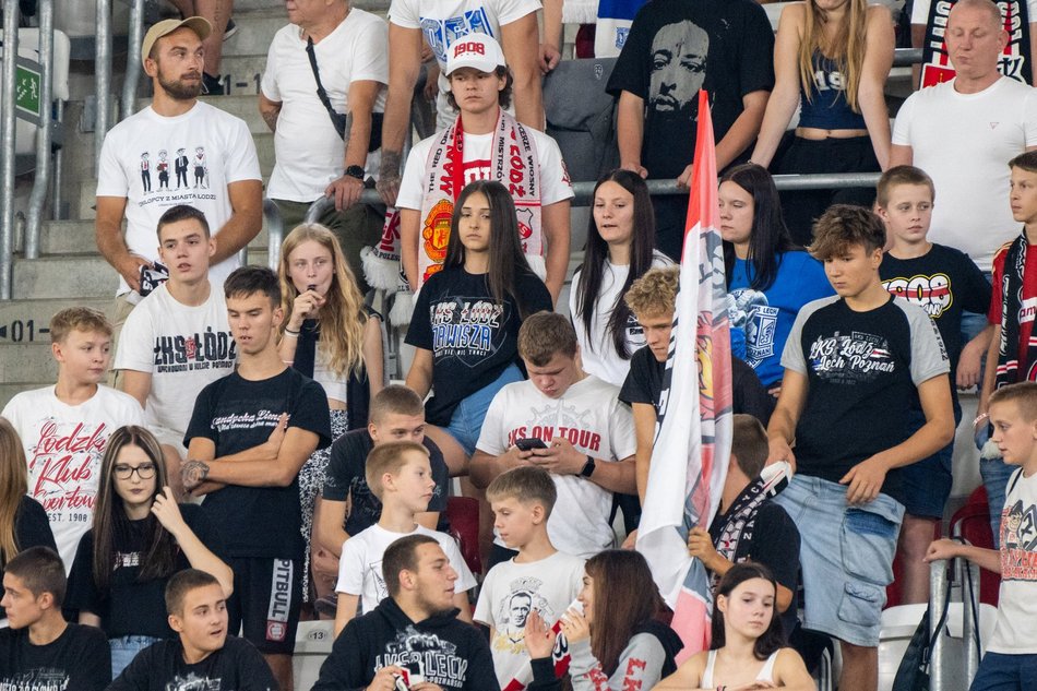 Łódź. Kibice na meczu ŁKS Łódź - Wieczysta Kraków. Byłeś/aś? Znajdź się w galerii
