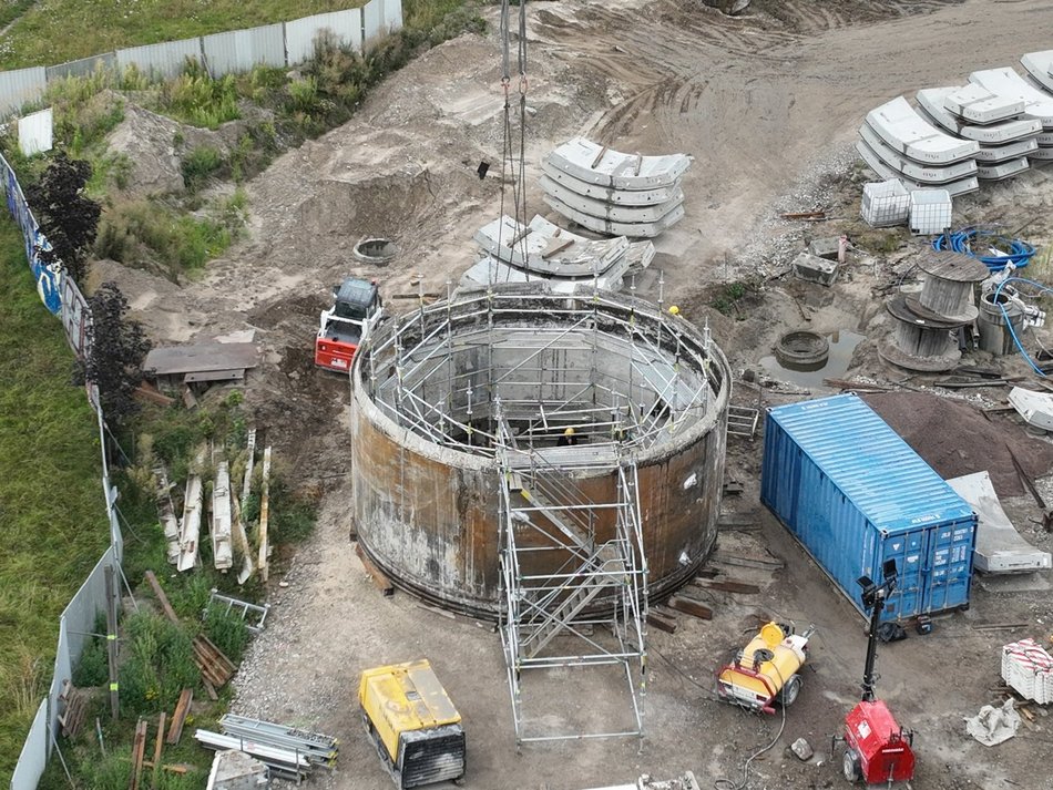 Tunel pod Łodzią, demontaż Faustyny