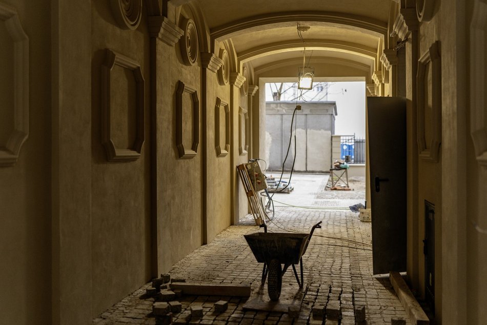 remontowana kamienica