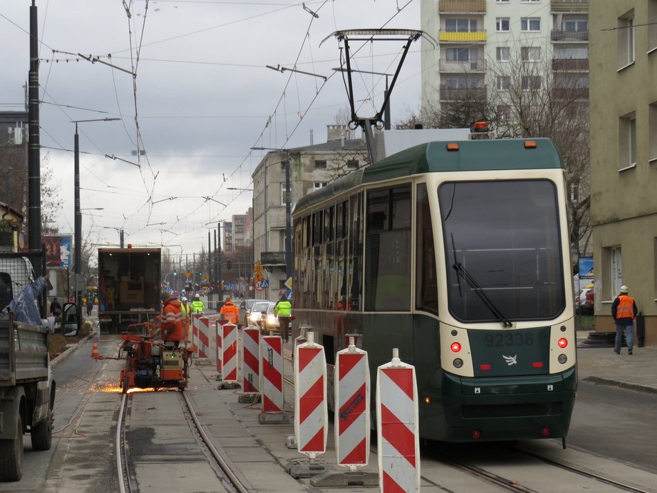 Pierwszy tramwaj MPK Łódź na Przybyszewskiego