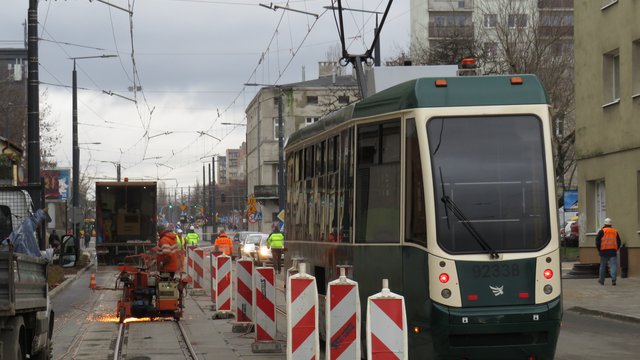 Pierwszy tramwaj MPK Łódź na Przybyszewskiego. Koniec remontu coraz bliżej [ZDJĘCIA]