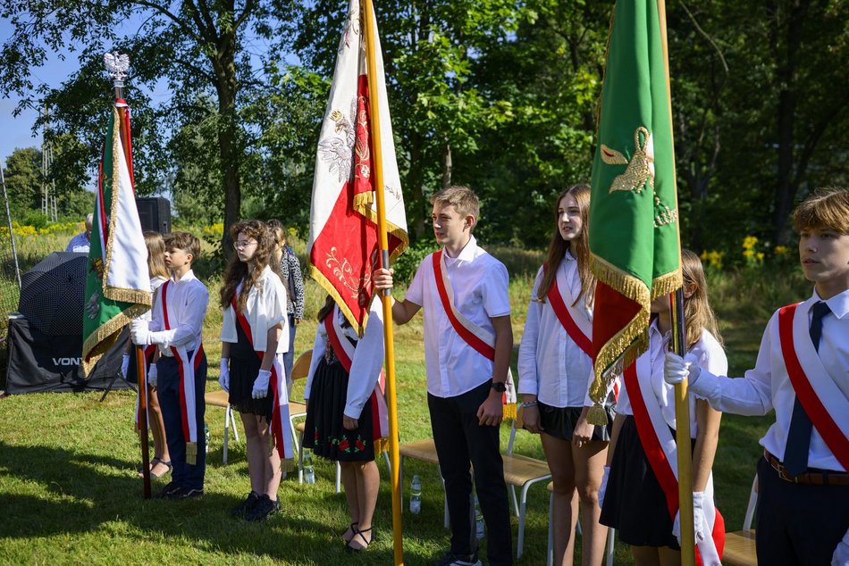 Rozpoczęcie roku szkolnego w Szkole Podstawowej nr 61 w Łodzi. Była niespodzianka