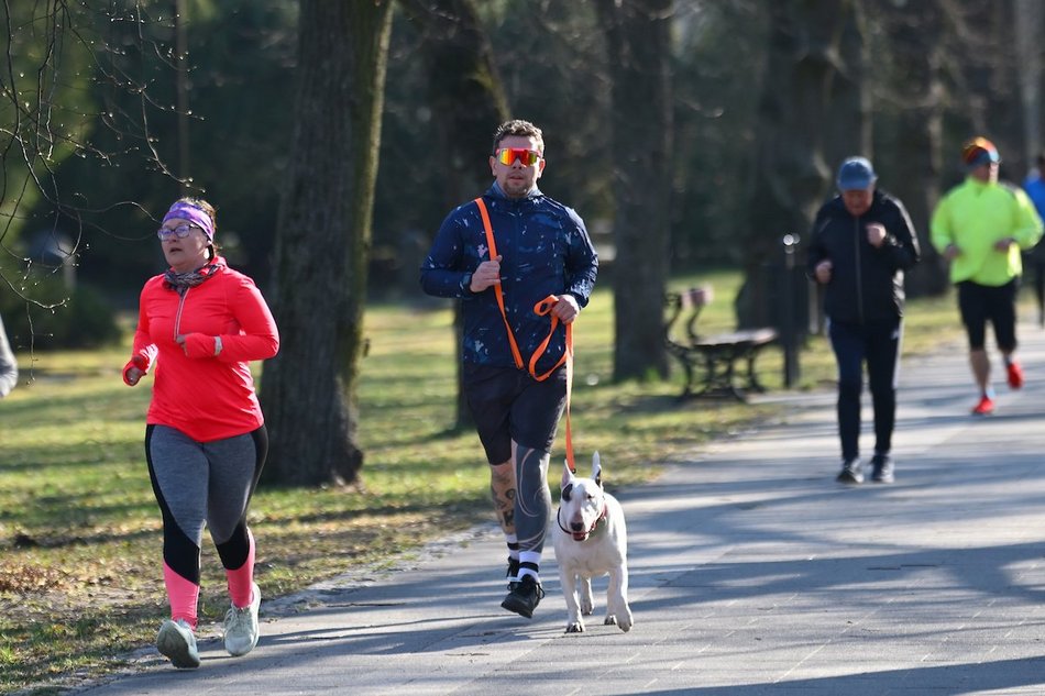 Łódź. Wielkanocny Parkrun w Parku Poniatowskiego