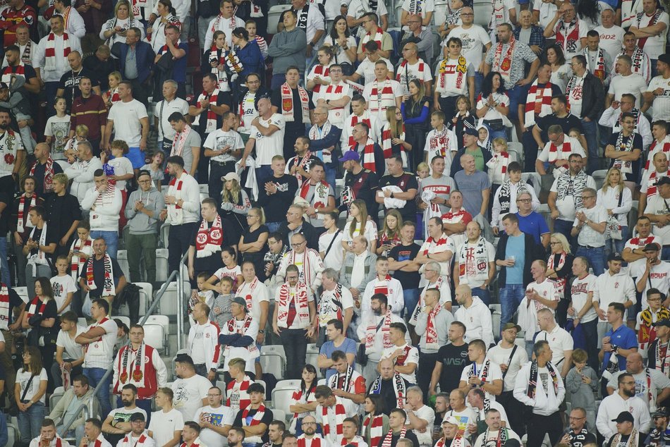 Kibice na meczu ŁKS Łódź - Jagiellonia Białystok