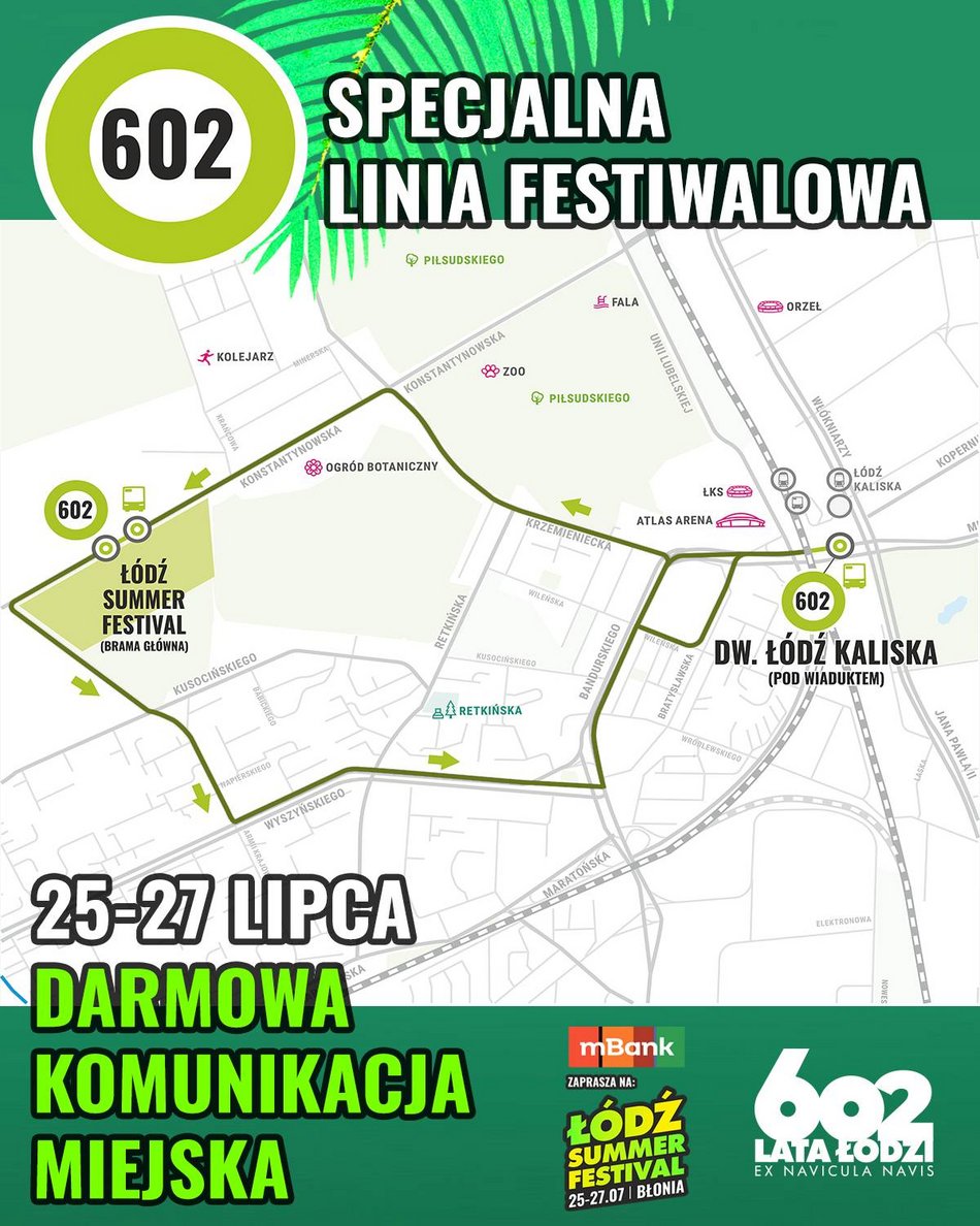 Łódź. Wszystkie drogi prowadzą na Łódź Summer Festival 2025. Jak dojechać z różnych zakątków Polski?