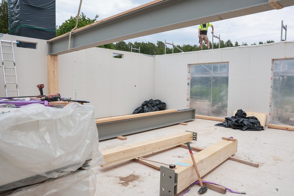 Łódź. Nowe przedszkole na Janowie w Łodzi. Brzozowy Zakątek powstaje w ekspresowym tempie