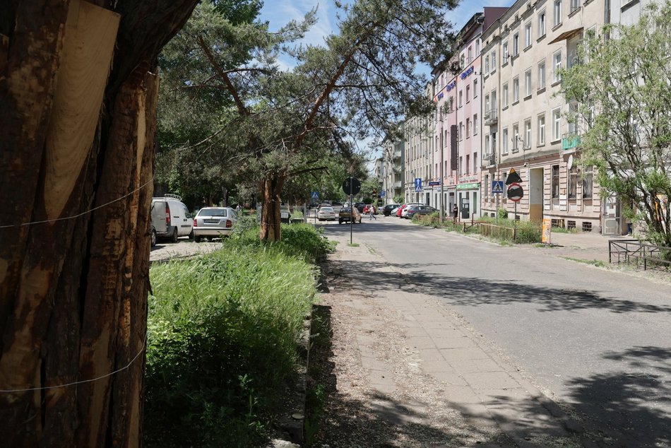 Łódź. Ulice Rybna i Bazarowa