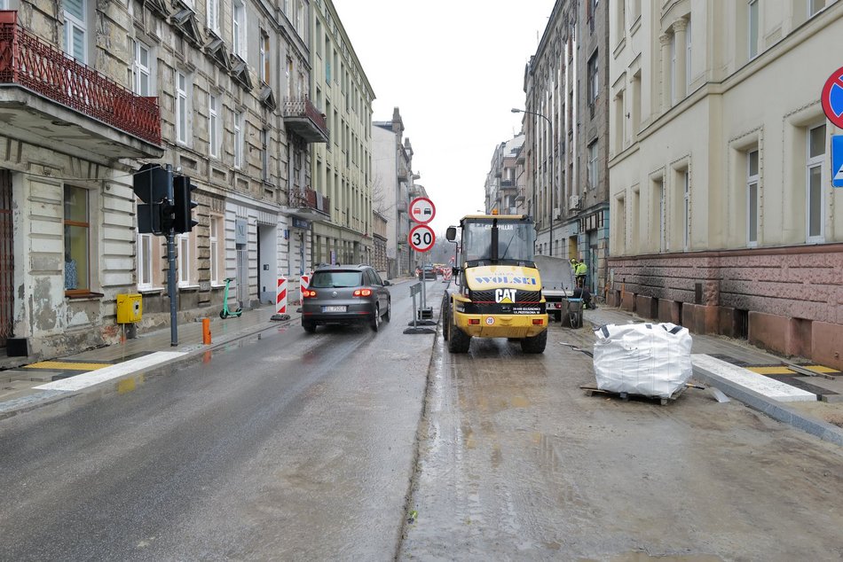 Łódź. Remont Radwańskiej